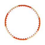 Star Sports S-Rose Magnetic Air Cushion Hula Hoop 1.2kg EA1002 Made in Korea 8-Section One-Touch Detachable Exercise Hoop for Beginners & Light Fitness